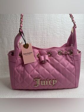 Juicy Couture Fashion Icon Bucket Bag-Color: Cherry Blossom 🌸